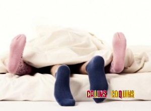 Chaussette au lit